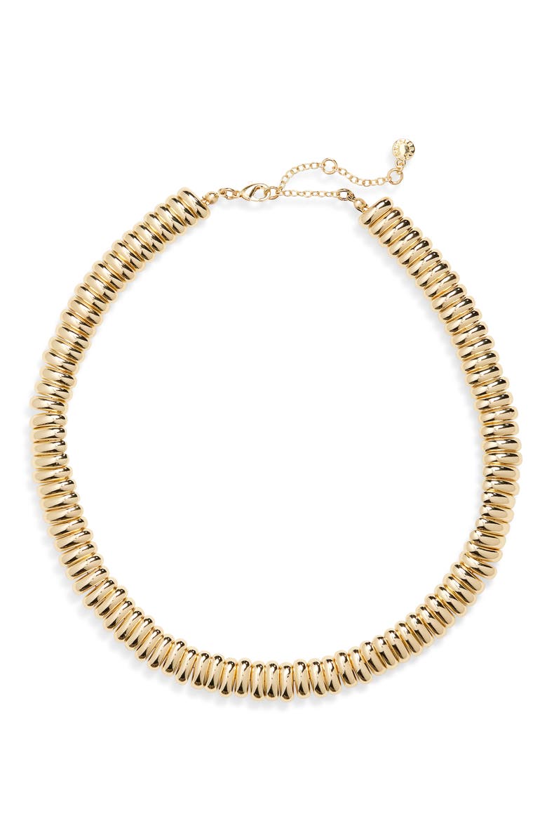 BaubleBar Beverly Necklace, Main, color, Gold