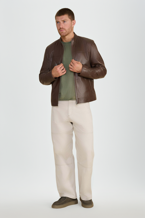 Otis Racer Leather Jacket