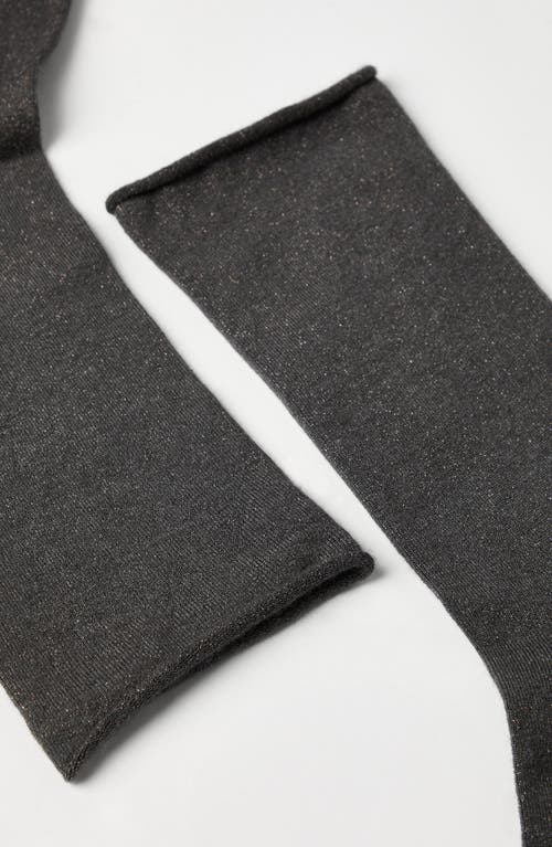 Brunello Cucinelli Cashmere Knit Socks In Black