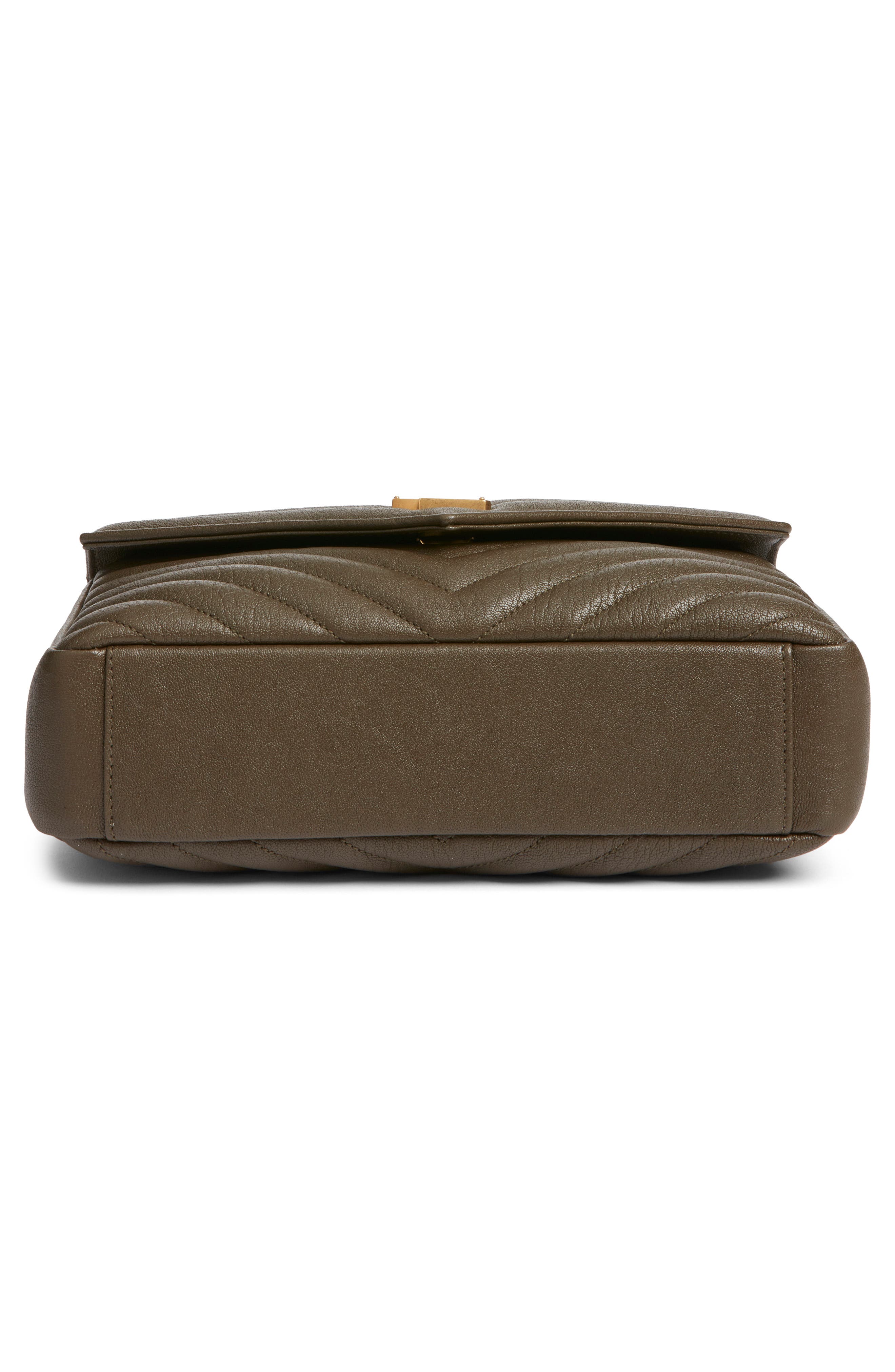 Saint Laurent Medium College Matelassé Leather Shoulder Bag, Alternate, color, 