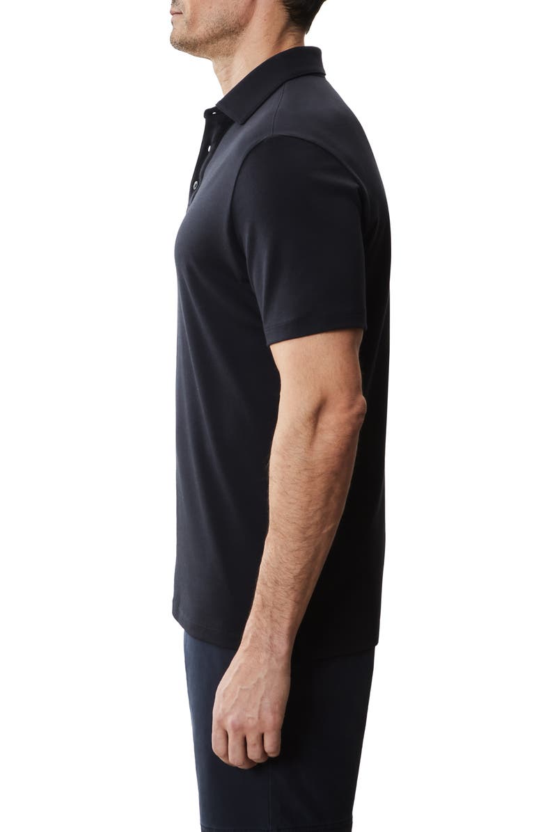 Robert Barakett Georgia Short Sleeve Pima Cotton Polo, Alternate, color, Black