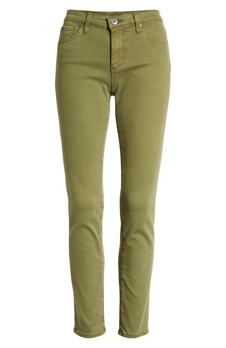 AG The Prima Ankle Cigarette Jeans, Alternate, color, Sulfur Olivewoo