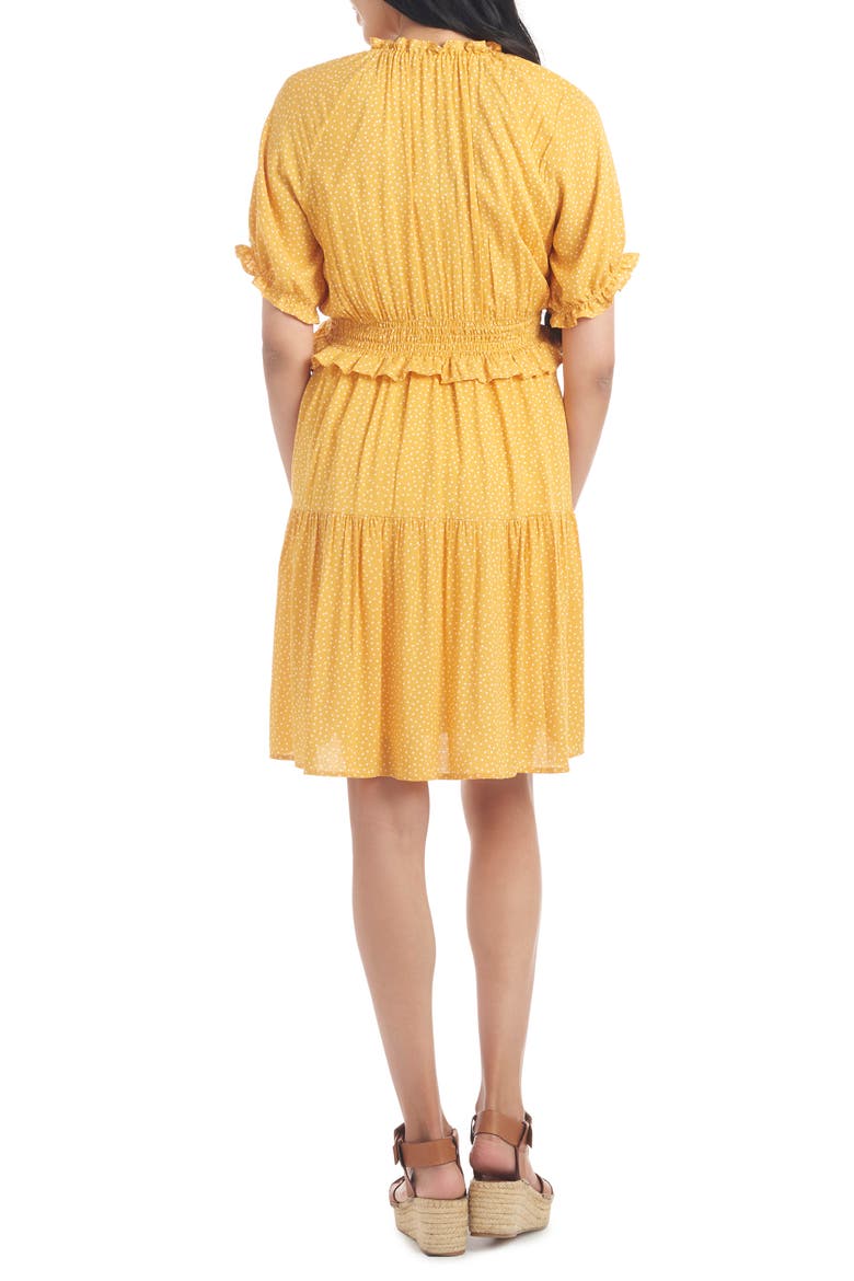 Debra Maternity/Nursing Fit & Flare Dress, Alternate, color, YELLOW DOT