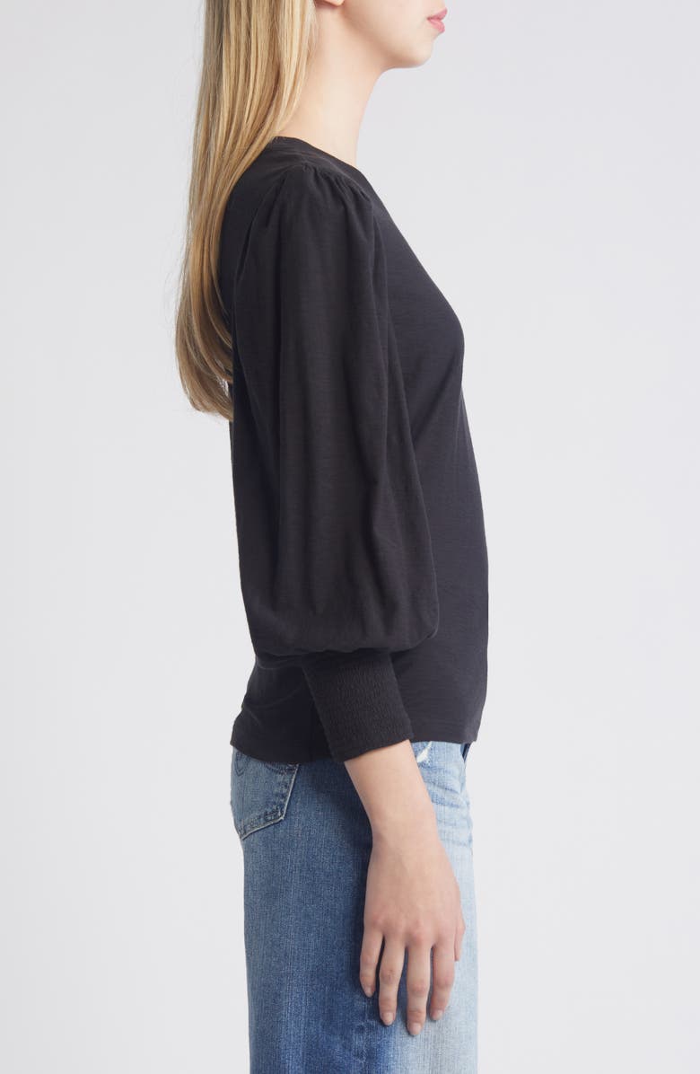 Nation LTD Loren Smocked Peasant T-Shirt, Alternate, color,