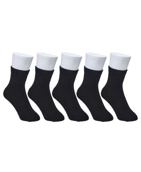 Organic Cotton Half Cushion Quarter Sock 5-Pack