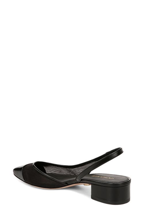 Veronica Beard Cecile Mesh Slingback Ballerina Flats In Black/black Fabric