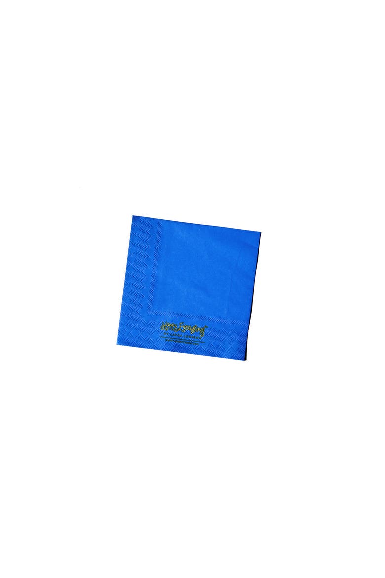 Flag Cocktail Napkins Set of 20, Alternate, color, Blue