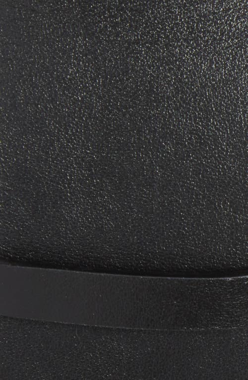 Carolina Herrera Sculptural Leather Belt In Black