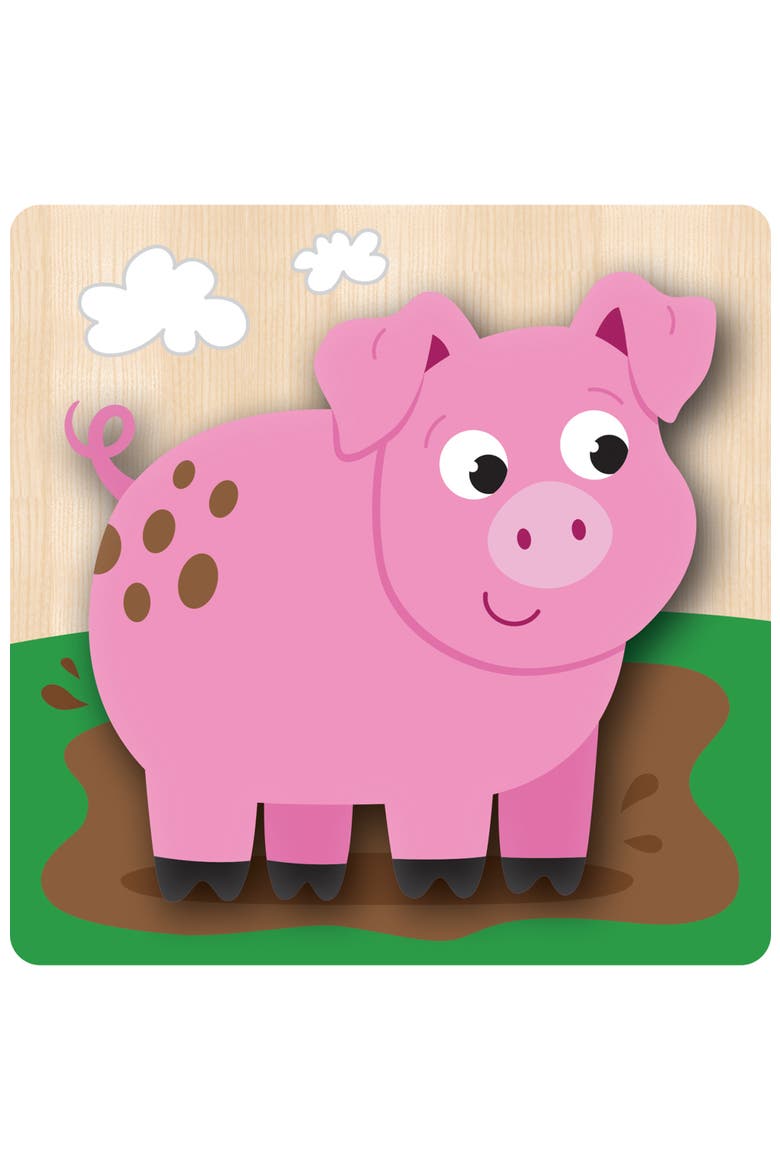 Farm Wood Puzzles 4-Pack, Alternate, color, Multicolor