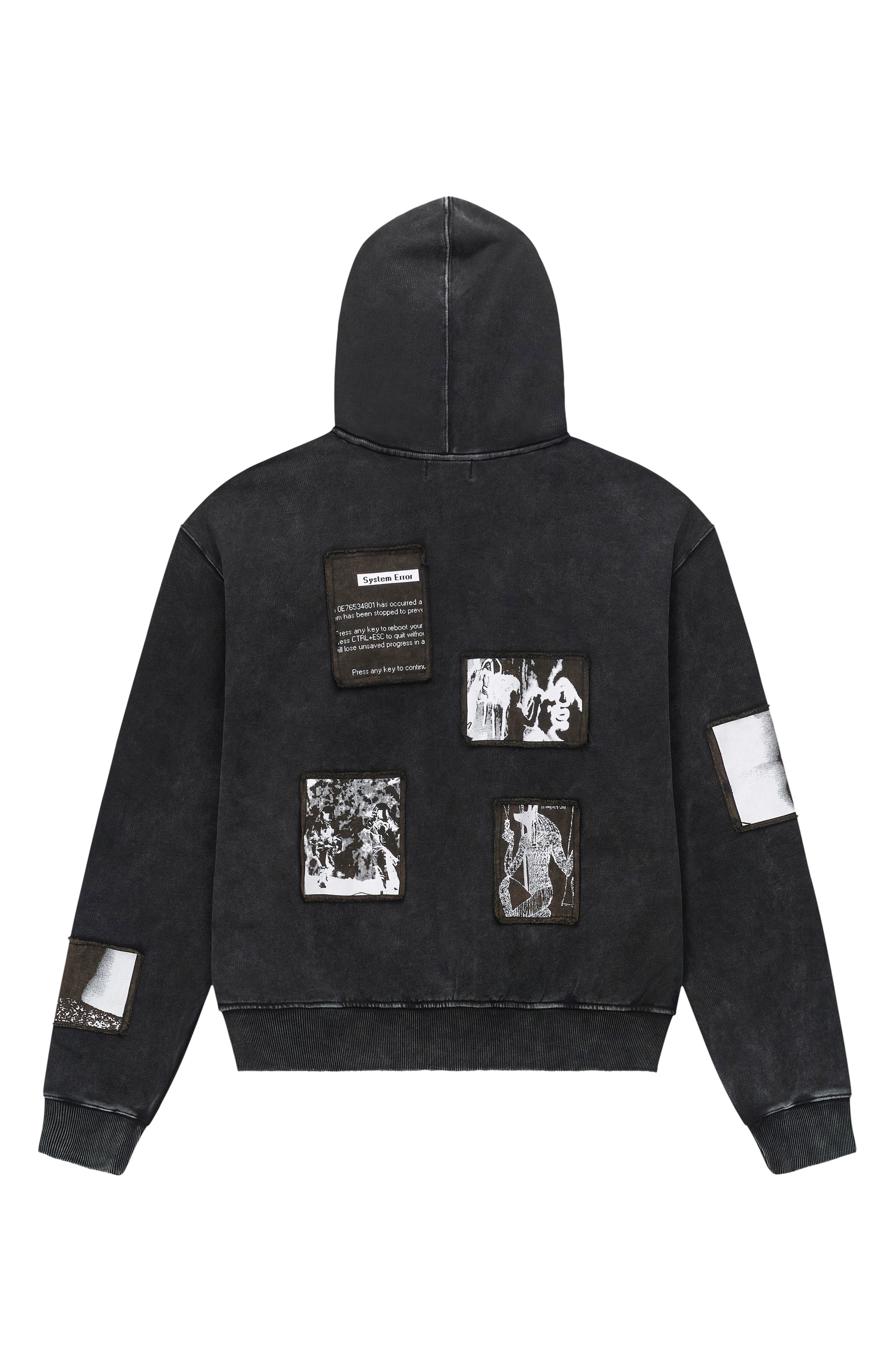 Zev Distressed Digital Patch Zip Hoodie (Men) | Nordstrom