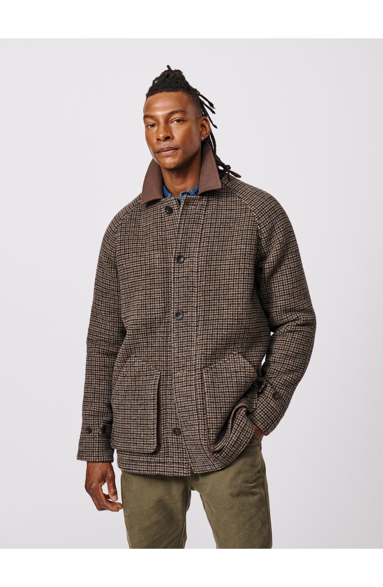 Aubin Lockwood Wool Barn Jacket, Main, color, Mini Check