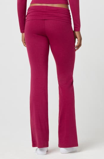 Softie Cotton Blend Fold Over Pants