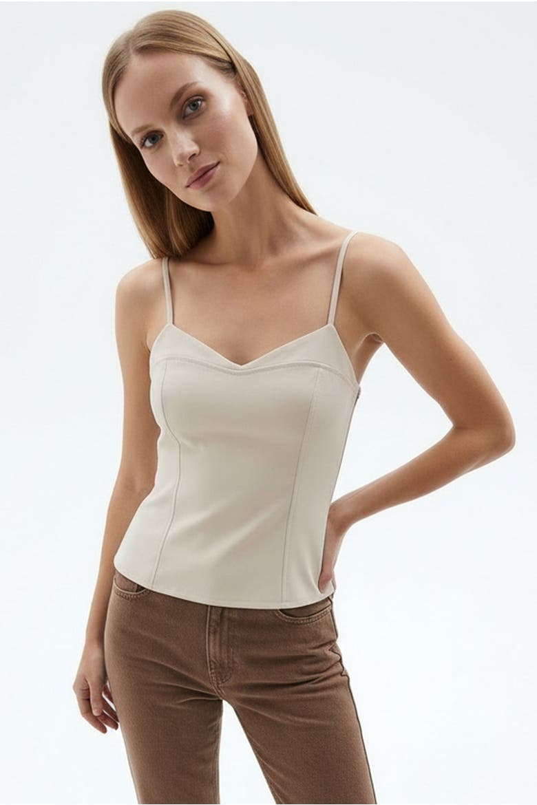 Rivera Sleeveless Blouse, Main, color, Ecru