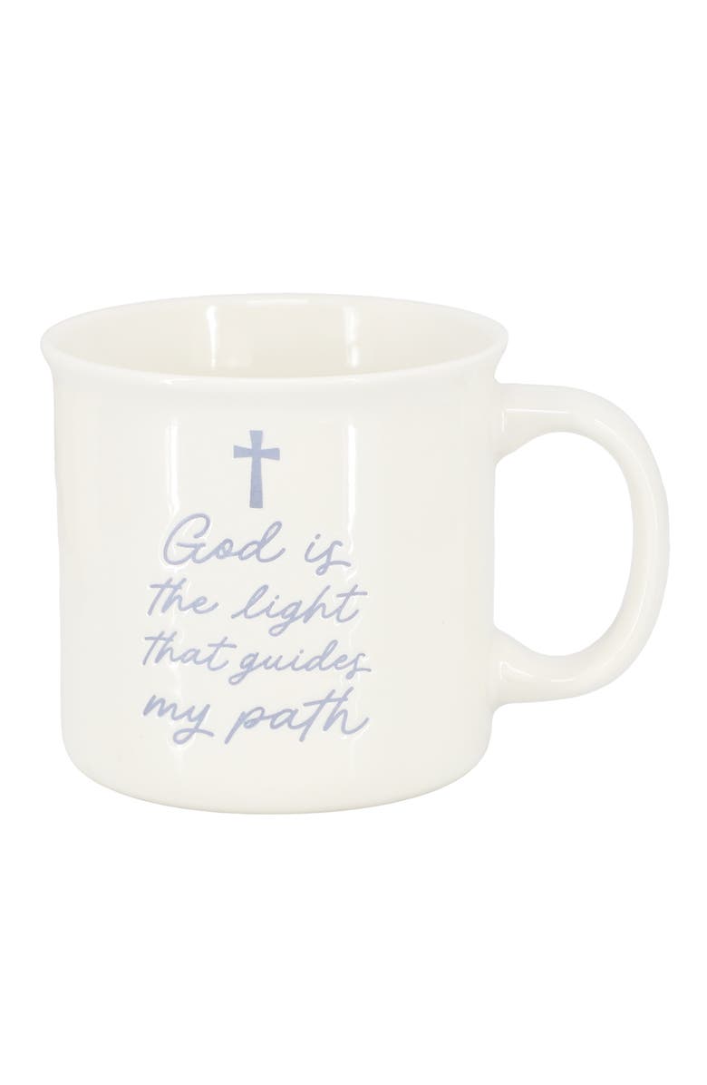 Gibson Home Daily Wisdom 4 Piece Assorted 21 Ounce Stoneware Mug Set, Alternate, color, White
