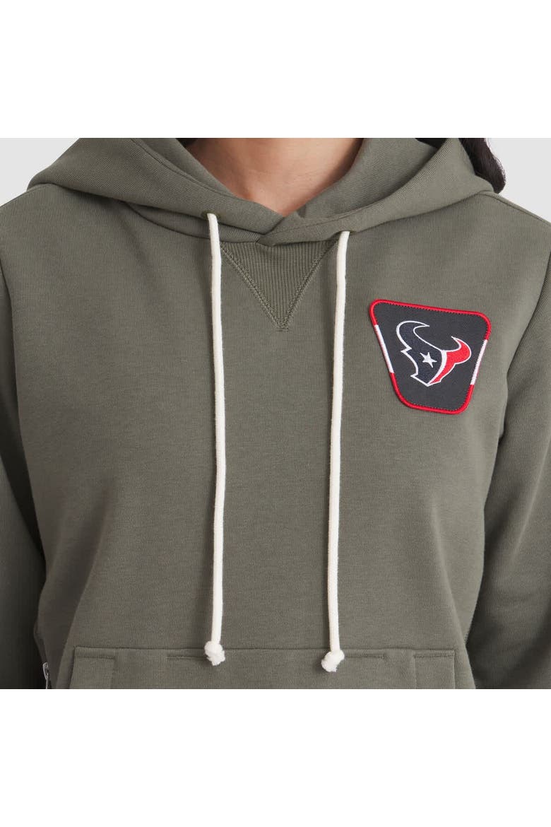 Women's Nike Olive Houston Texans 2025 Salute to Service Sideline Standard Issue Dri-FIT Hoodie, Alternate, color, Olive