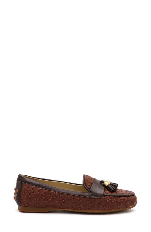 Amalfi By Rangoni Danila Tassel Driving Loafer In Chili Stuoia/mocha Parma