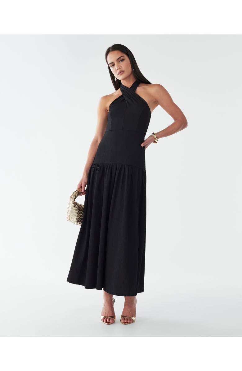 BWLDR Harvi Midi Dress, Alternate, color, Black