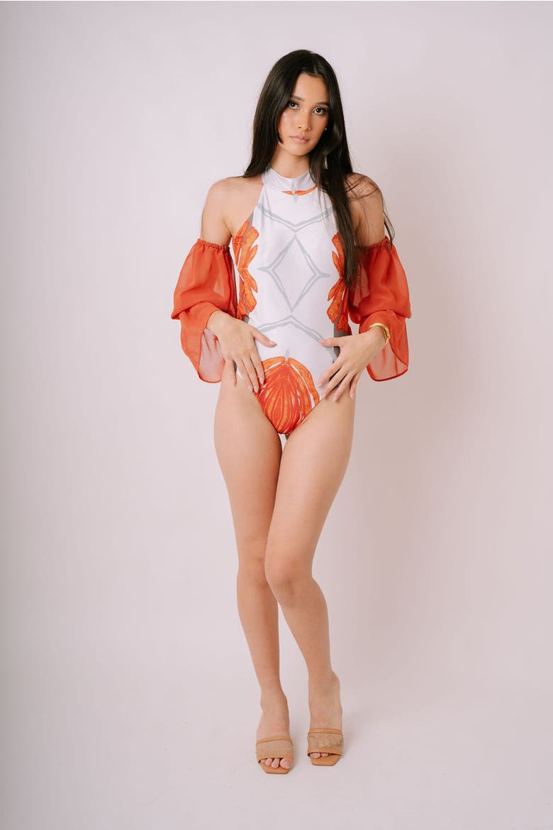 Laguna Adaptable Bodysuit, Alternate, color, Orange