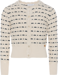 Charlotte & George Front Button Stripe Floral Cardigan