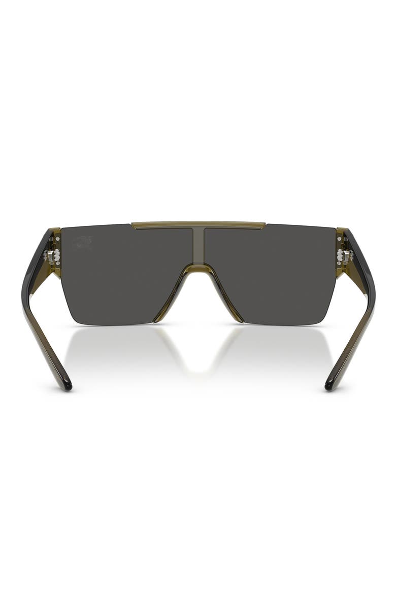 138mm Shield Sunglasses, Alternate, color, GREEN / DARK GREY