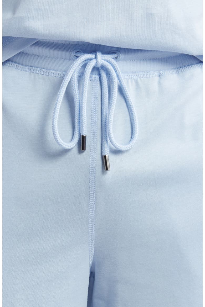 Cotton & Lyocell Pajama Shorts, Alternate, color, SKY