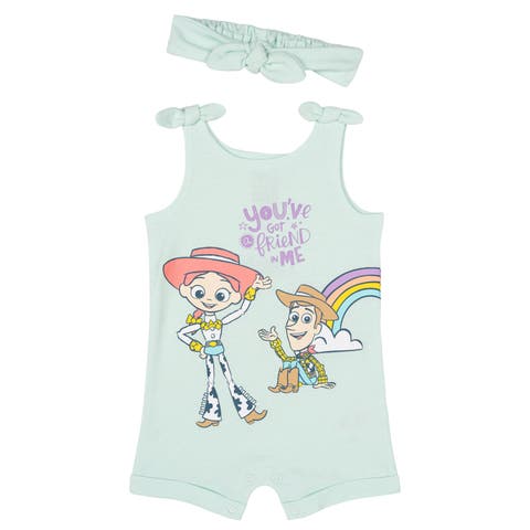 Toy Story Toddler Girls' 2-Piece Sleeveless Romper and Headband Set (Toddler)