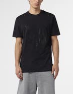 PHILIPP PLEIN Round Neck T-Shirt Skull Strass Skull Strass Men