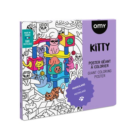 Giant coloring poster Kitty