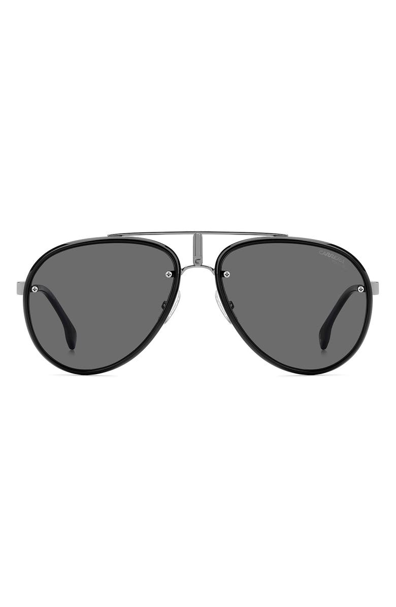 Carrera Eyewear Glory 58mm Pilot Sunglasses, Main, color, Dark Ruthenium
