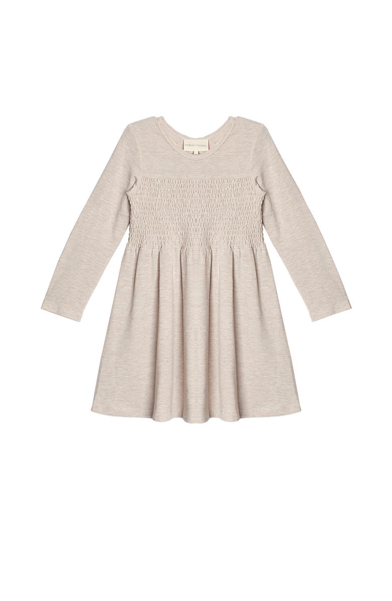 Mabel + Honey Millie Natural Waist Dress, Main, color, Tan