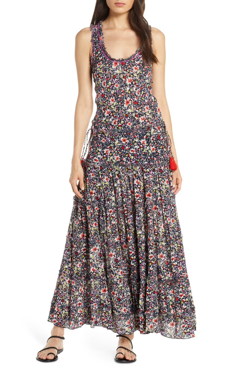 Poupette St Barth Betty Cover-Up Maxi Dress, Main, color, 