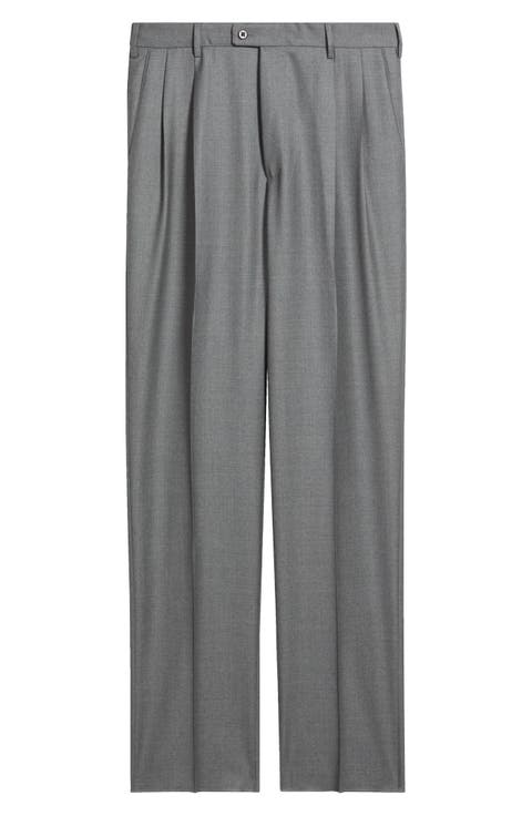 Bennett Straight Leg Pleated Dress Pants