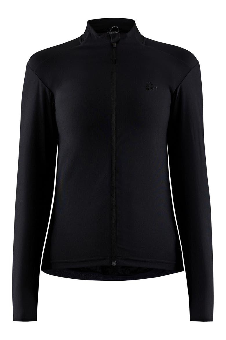 Core Bike Essence Long Sleeve Jersey Top, Alternate, color, BLACK
