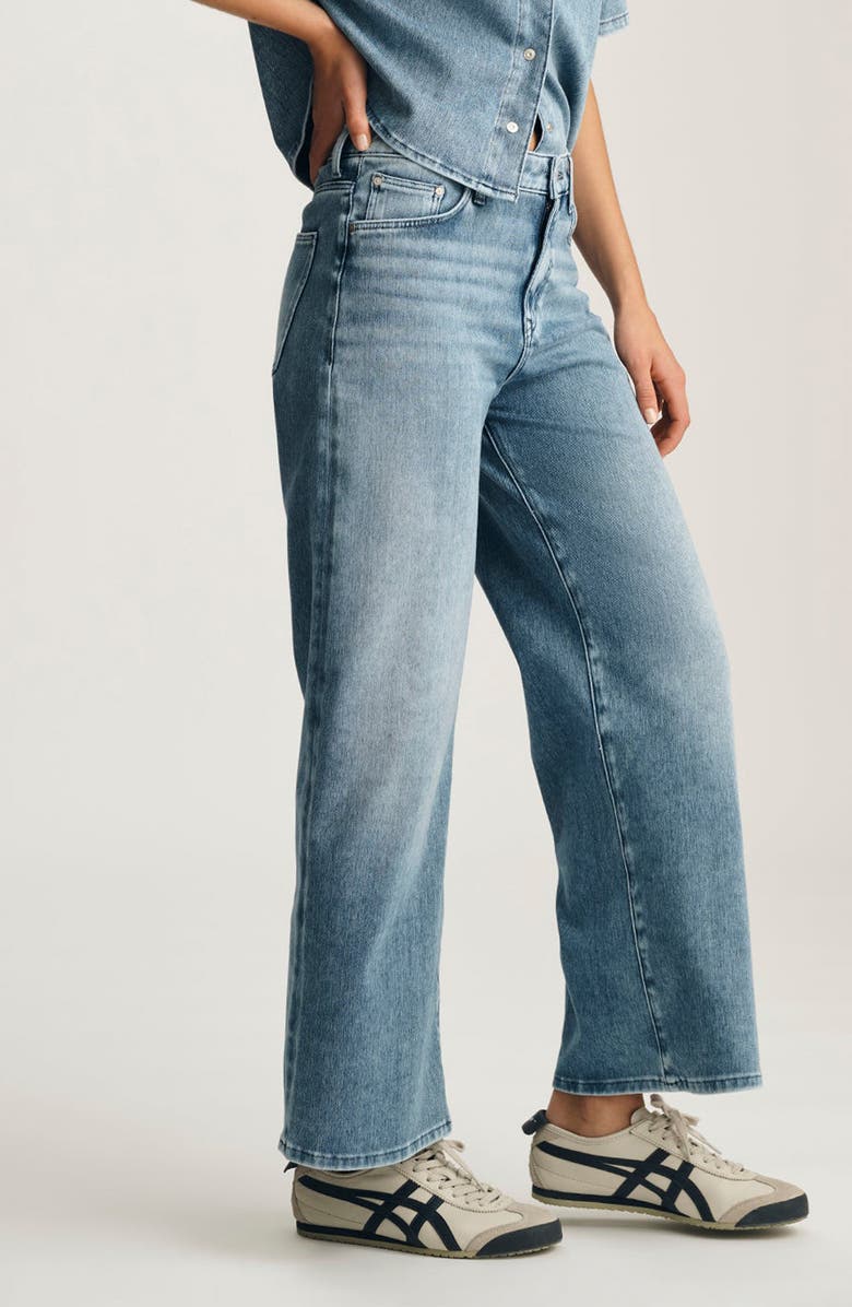 Mavi Jeans Paloma Wide Leg Ankle Jeans, Alternate, color, Mid Move