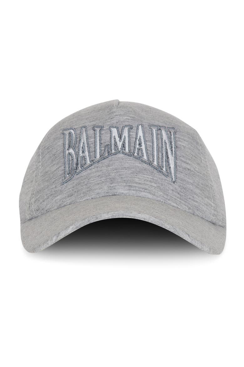 Embroidered jersey cap, Main, color, grey