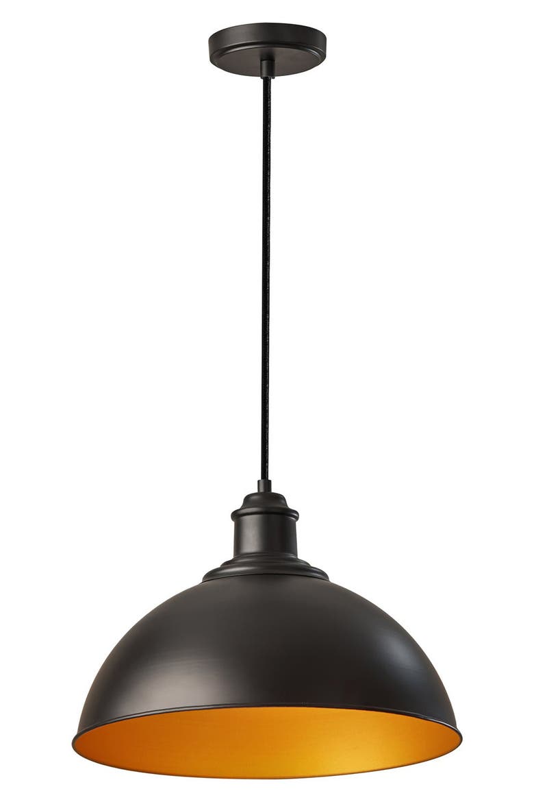 Wallace Pendant Light, Main, color, BLACK/ GOLD