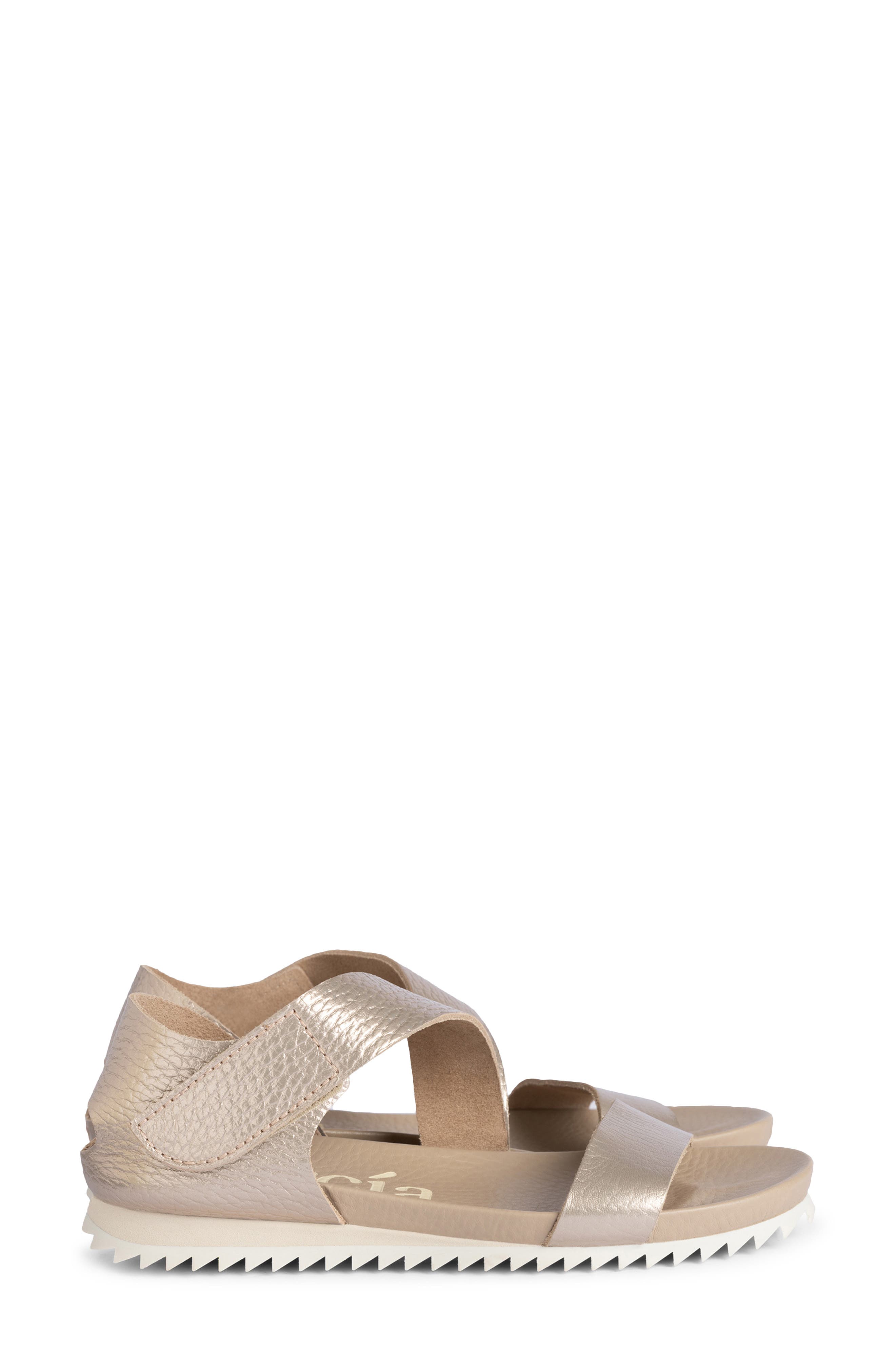 Pedro Garcia Jedda Leather Sandal, Alternate, color, Sirocco Cervo Lame