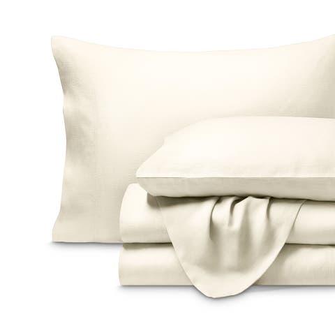 100% European Linen Sheet Set - Split King