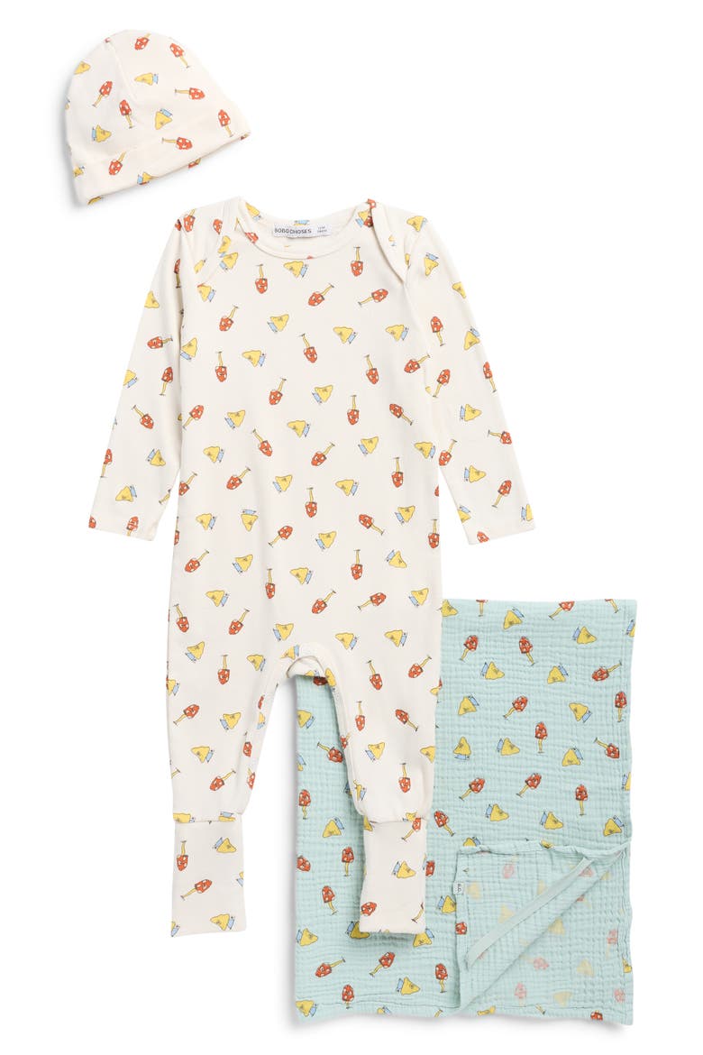 Mushroom Monster All Over Gift Set, Main, color, OFF WHITE