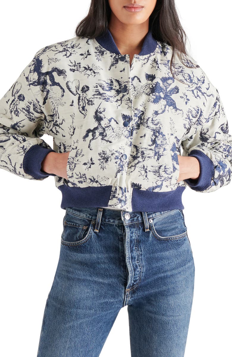 Steve Madden Austen Bomber Jacket, Main, color,