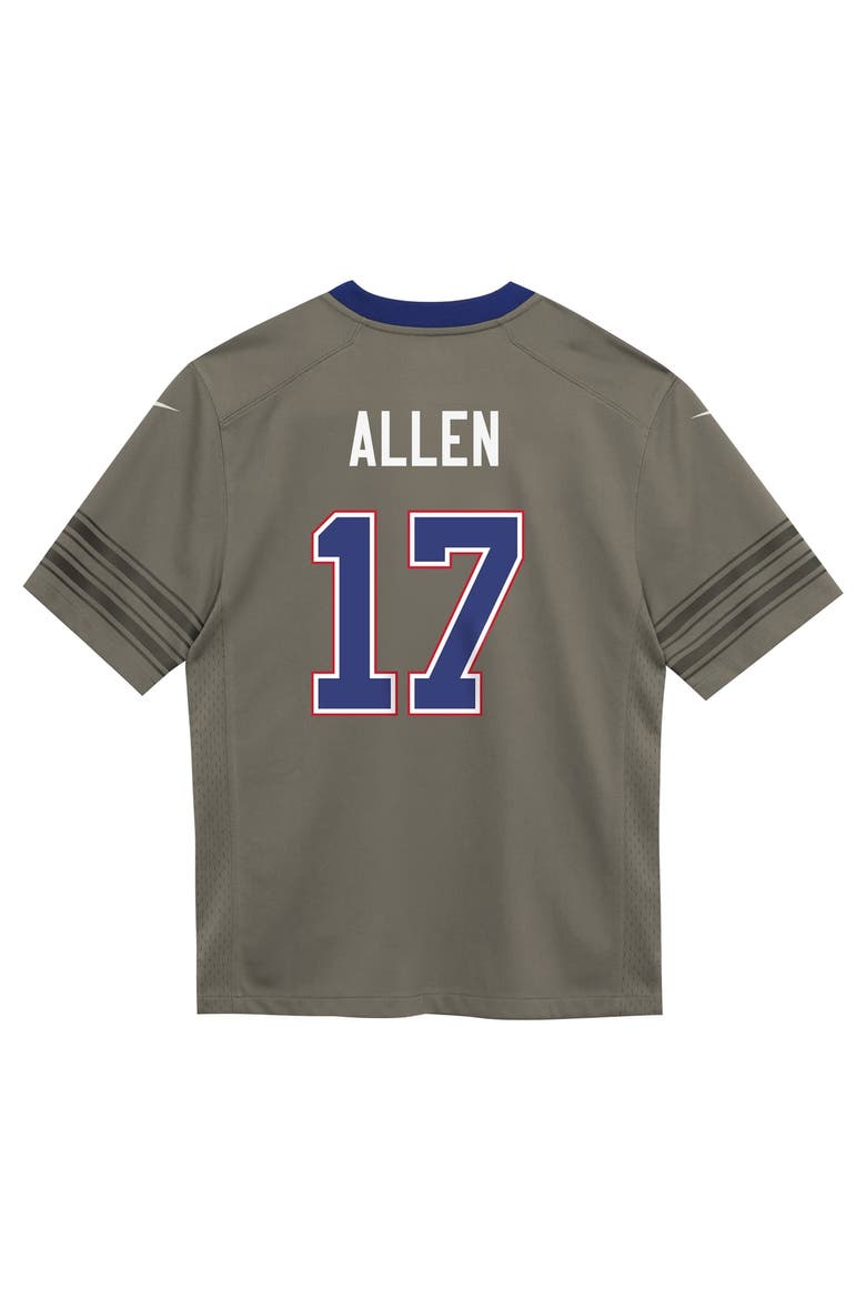 Toddler Nike Josh Allen Gray Buffalo Bills Nickel City Game Jersey, Alternate, color, Gray