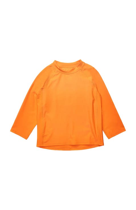 Kids Long Sleeve Rash Guard, UPF 50+ Swim Shirt