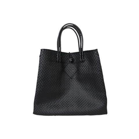 The Maxi Piper Handwoven Tote Recycled Plastic