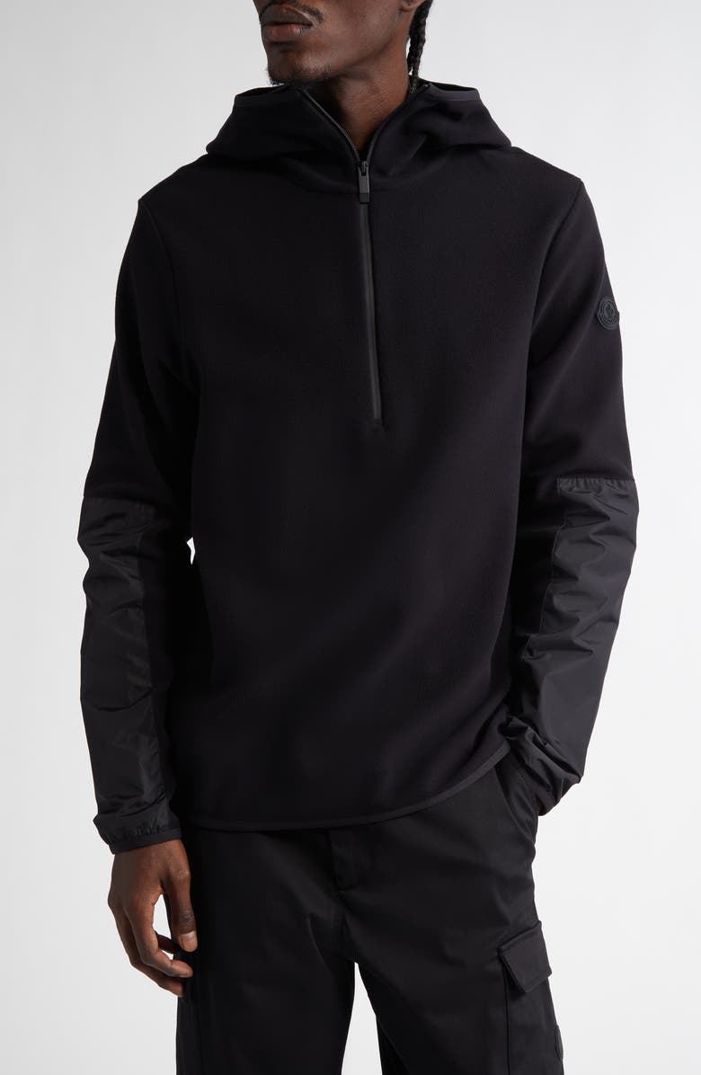 Moncler Half Zip Contrast Panel Jacket, Main, color, 
