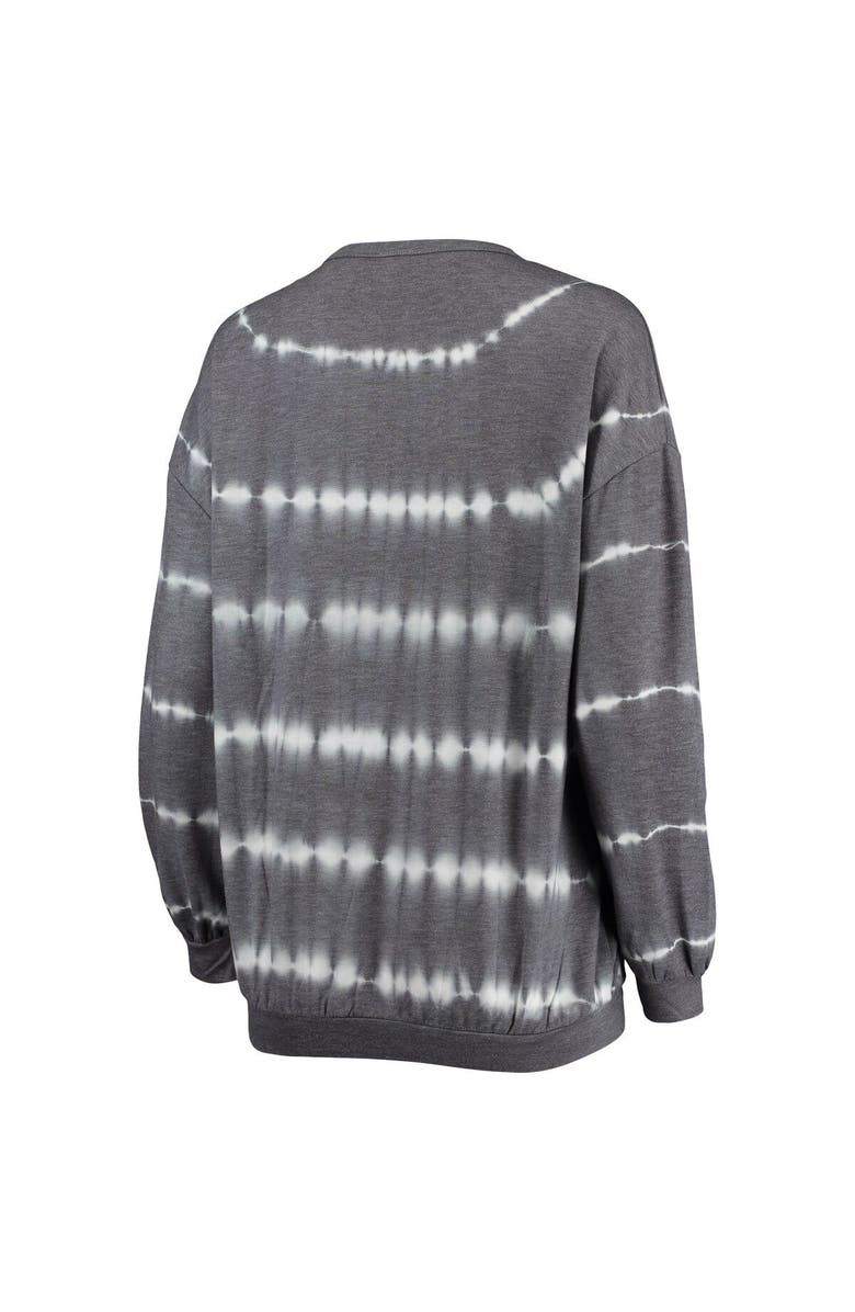 GAMEDAY COUTURE Women's Gameday Couture Heathered Charcoal North Carolina Tar Heels All About Stripes Tri-Blend Long Sleeve T-Shirt & Shorts Set, Alternate, color, 