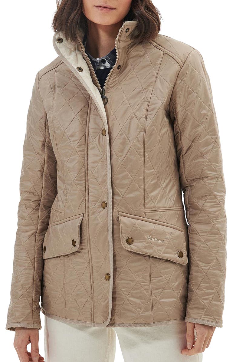 Barbour Cavalry Quilted Jacket, Main, color, Light Fawn
