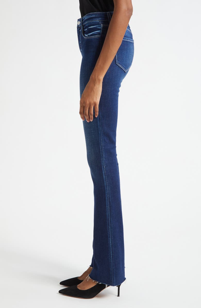 L'AGENCE Ruth Raw Hem Straight Leg Jeans, Alternate, color, Sterling
