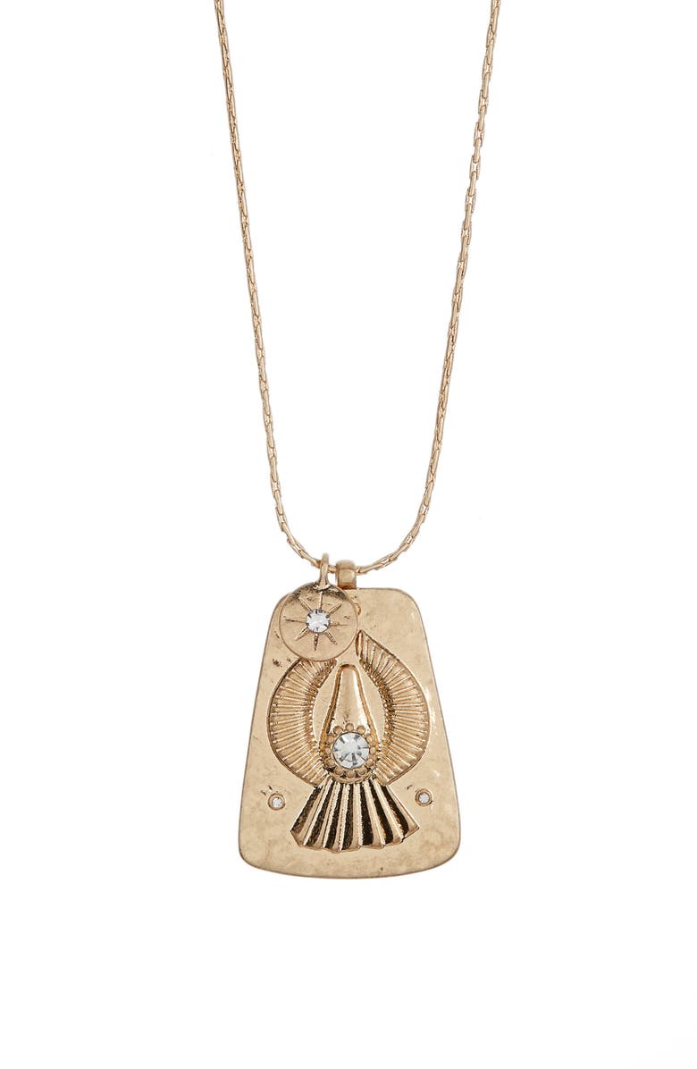 Melrose and Market Crystal Talisman Slider Pendant Necklace, Main, color, 