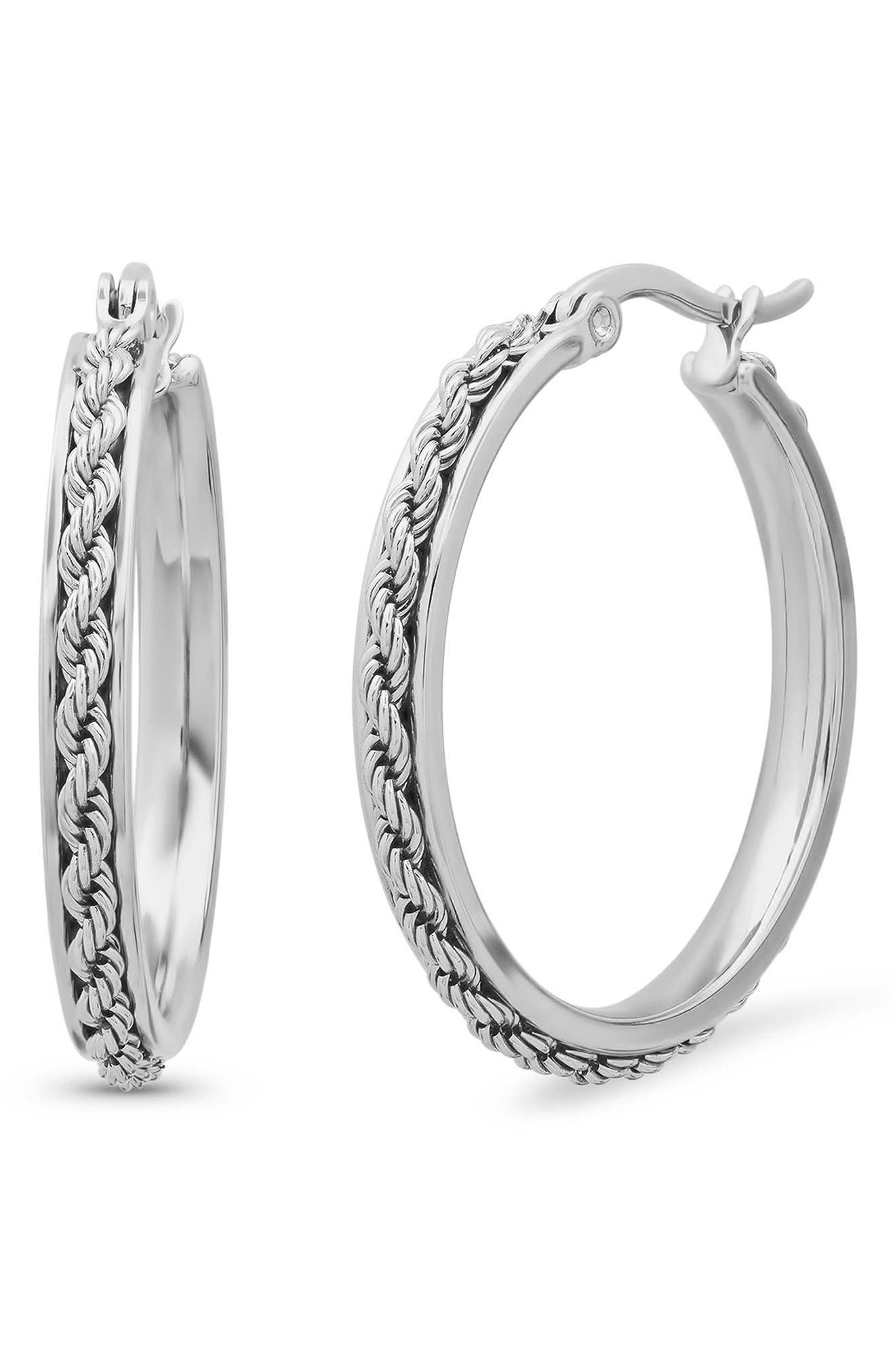 Rope Hoop Earrings
