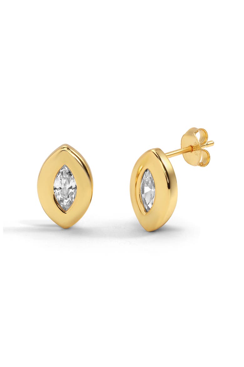 Marquise Studs, Alternate, color, Gold